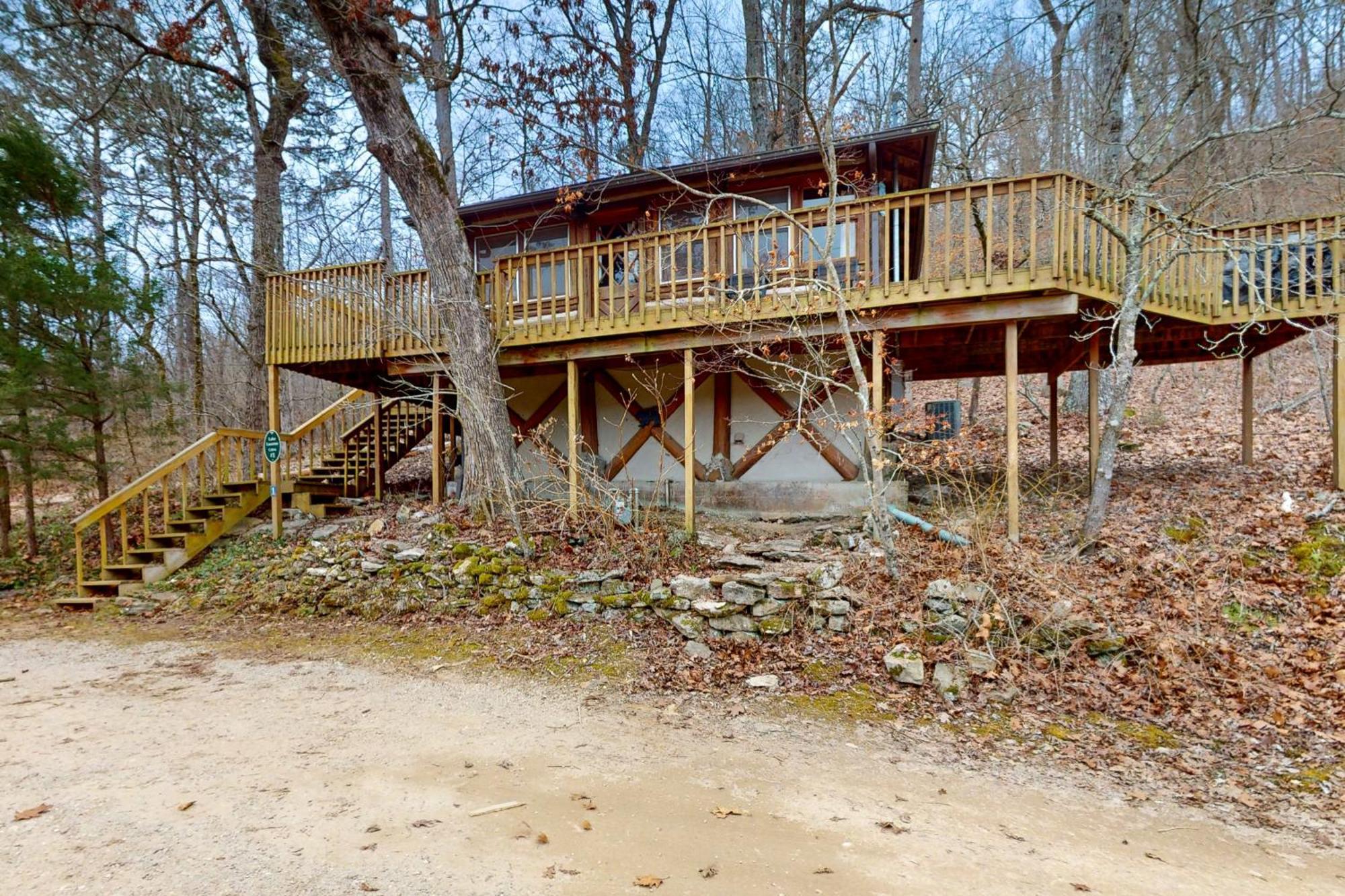 Lake Lucerne - Treehouse Cabin #01 Eureka Springs Exteriör bild